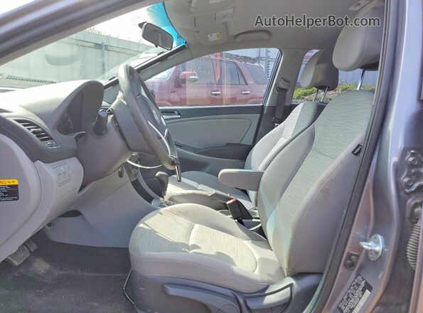 KMHCT4AE3GU110982 2016 HYUNDAI ACCENT Charcoal Սալոնի դիմացի տեսք
