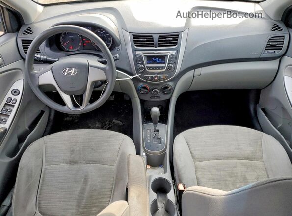 KMHCT4AE8GU118186 2016 HYUNDAI ACCENT White წინა პანელის ხედი