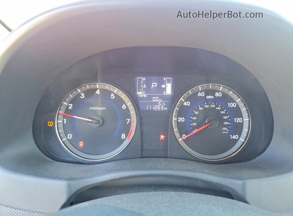 KMHCT4AE9GU065188 2016 HYUNDAI ACCENT Бордовый Вид щитка приборов