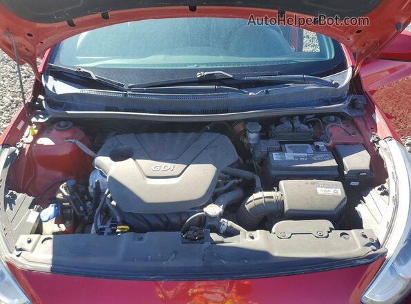 KMHCT4AE9GU065188 2016 HYUNDAI ACCENT Бордовый Вид задней части салона