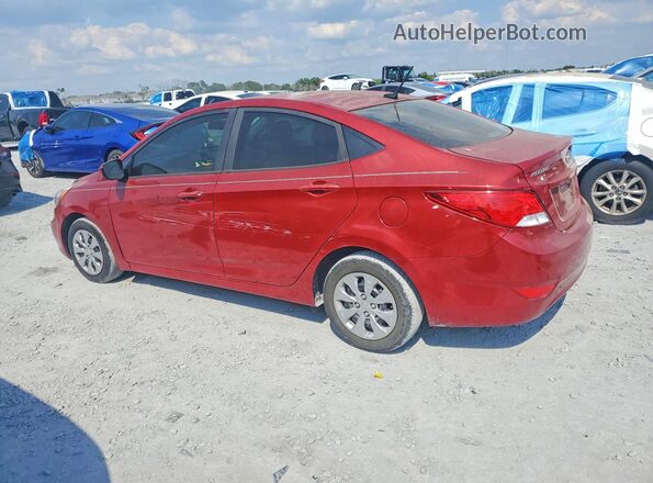 KMHCT4AEXHU394502 2017 HYUNDAI ACCENT Red Trasero izquierdo