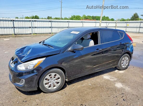 KMHCT5AE8HU336829 2017 HYUNDAI ACCENT Черный Передняя левая четверть