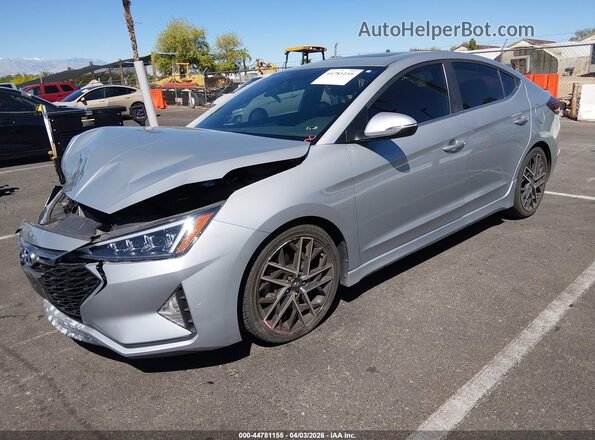 KMHD04LB5LU954967 2020 HYUNDAI ELANTRA Silver Առջևի ձախ երեք քառորդ տեսարան