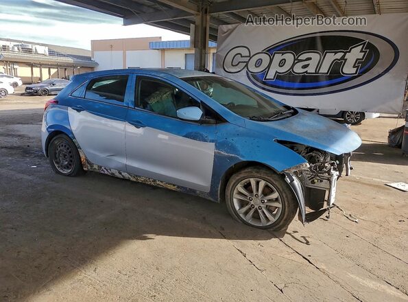 KMHD35LH1GU305366 2016 HYUNDAI ELANTRA Blue Delantero derecho