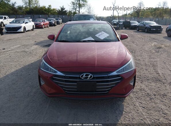 KMHD74LF0LU995151 2020 HYUNDAI ELANTRA Red Dashboard view