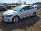 2017 Hyundai Elantra Se Silver vin: KMHD74LF5HU096325