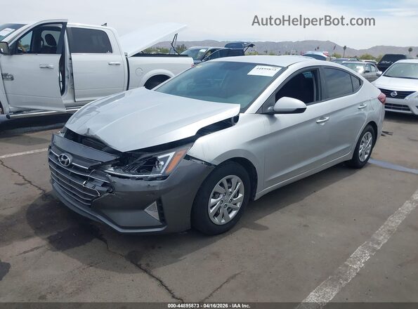 KMHD74LF8KU809161 2019 HYUNDAI ELANTRA Silver Przód lewy