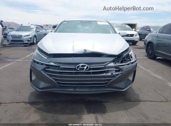KMHD74LF8KU809161 2019 HYUNDAI ELANTRA Silver Widok zestawu wskaźników