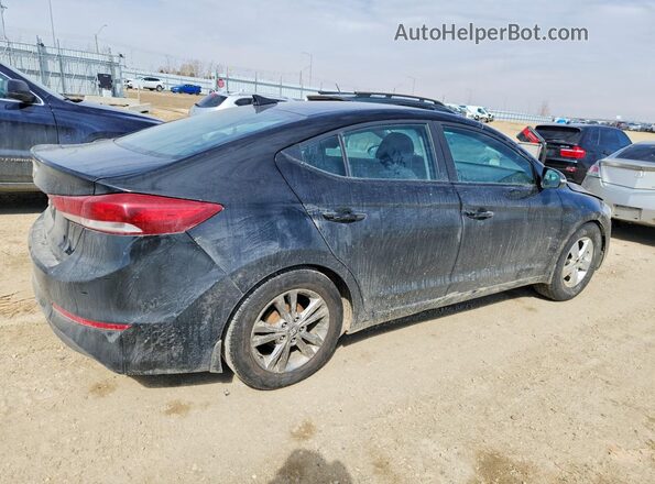KMHD84LF0HU129390 2017 HYUNDAI ELANTRA Черный Задняя правая четверть