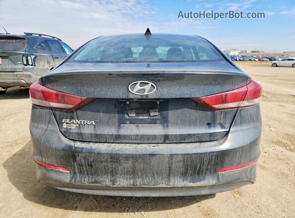 KMHD84LF0HU129390 2017 HYUNDAI ELANTRA Черный Вид сзади
