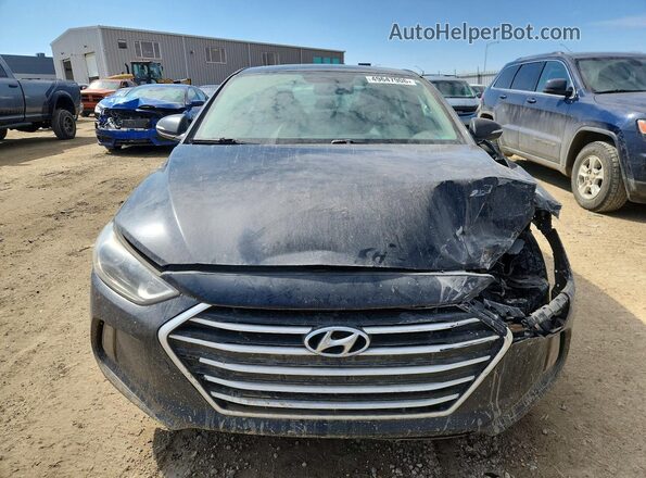 KMHD84LF0HU129390 2017 HYUNDAI ELANTRA Черный Вид спереди