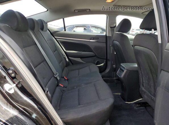 KMHD84LF0KU763063 2019 HYUNDAI ELANTRA Black Rear seats view