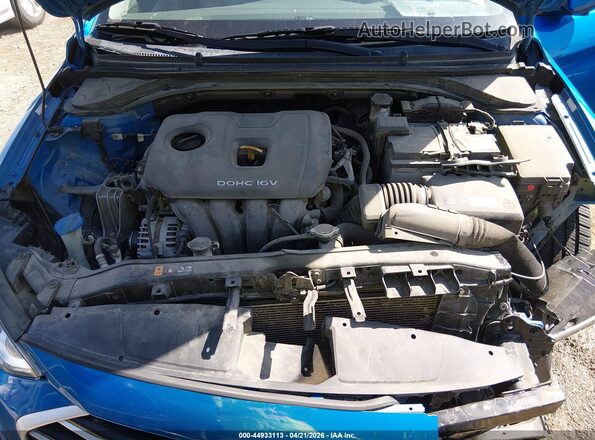 KMHD84LF2HU068978 2017 HYUNDAI ELANTRA Синий Вид сзади