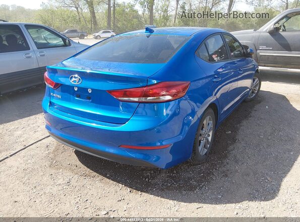 KMHD84LF2HU068978 2017 HYUNDAI ELANTRA Синий Задняя правая четверть