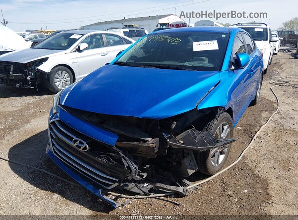 KMHD84LF2HU068978 2017 HYUNDAI ELANTRA Синий Вид спереди