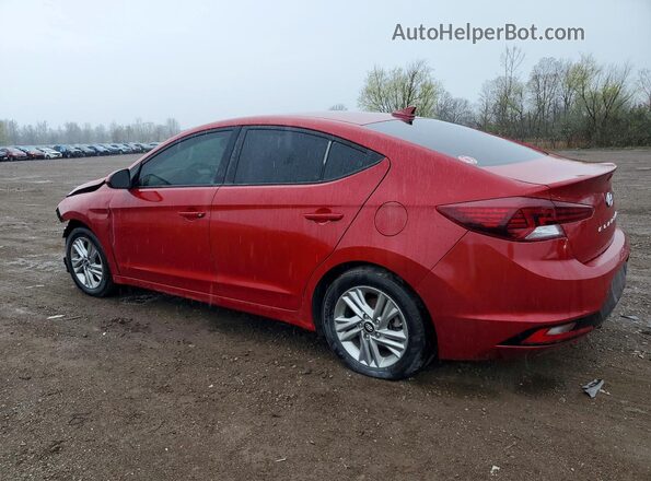 KMHD84LF2LU044317 2020 HYUNDAI ELANTRA Red უკანა მარცხენა