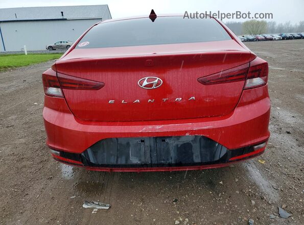 KMHD84LF2LU044317 2020 HYUNDAI ELANTRA Red უკანა ხედი