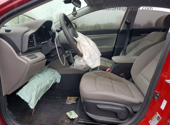KMHD84LF2LU044317 2020 HYUNDAI ELANTRA Red წინა სალონის ხედი