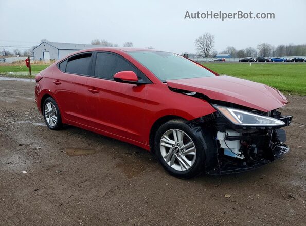 KMHD84LF2LU044317 2020 HYUNDAI ELANTRA Red წინა მარჯვენა