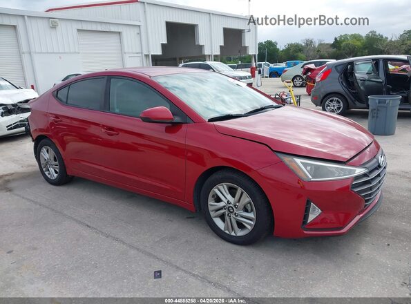 KMHD84LF2LU961063 2020 HYUNDAI ELANTRA Burgundy წინა მარჯვენა