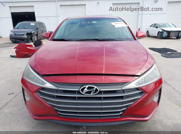 KMHD84LF2LU961063 2020 HYUNDAI ELANTRA Burgundy უკანა სალონის ხედი