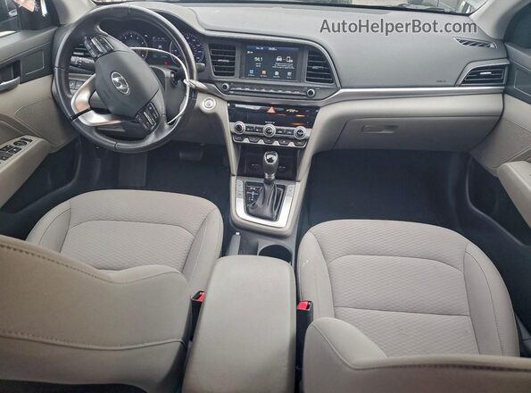KMHD84LF3KU786918 2019 HYUNDAI ELANTRA Black Widok deski rozdzielczej