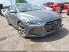 2017 Hyundai Elantra Limited Gray vin: KMHD84LF5HU329939