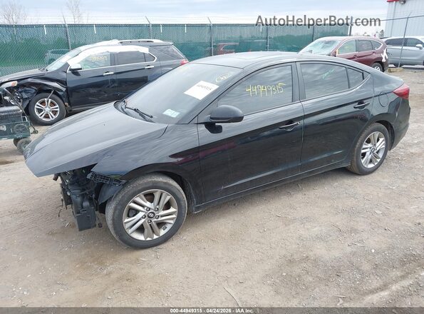 KMHD84LF5KU885885 2019 HYUNDAI ELANTRA Black Przód lewy