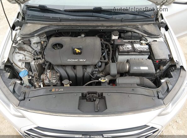 KMHD84LF9JU505381 2018 HYUNDAI ELANTRA Серебряный Вид подкапотного пространства