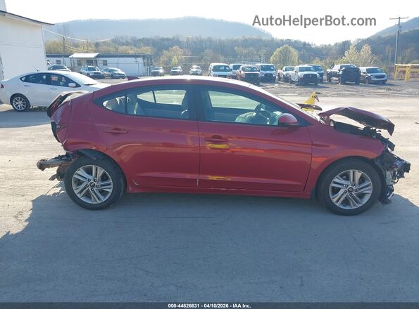 KMHD84LFXLU948707 2020 HYUNDAI ELANTRA Red 360 interior view