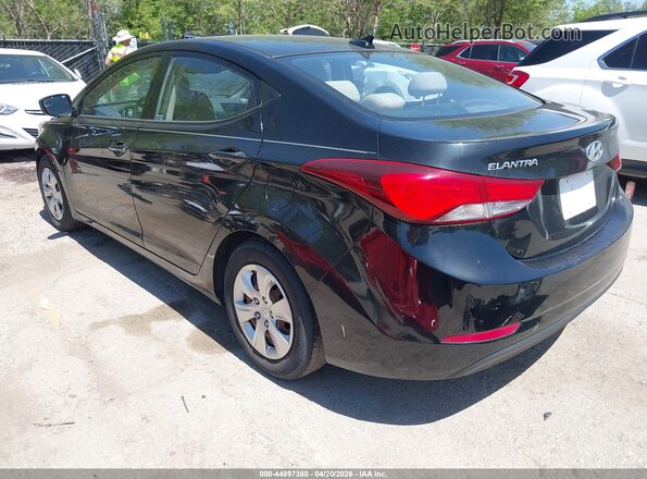 KMHDH4AE5GU545461 2016 HYUNDAI ELANTRA Черный Задняя левая четверть