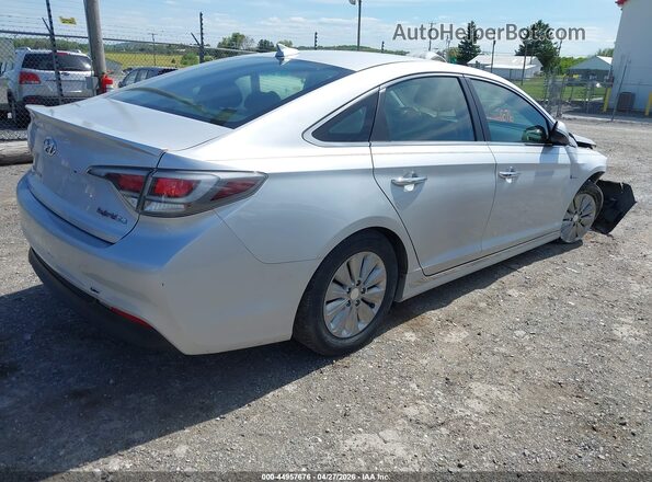 KMHE24L15GA036536 2016 HYUNDAI SONATA HYBRID Серебряный Задняя правая четверть