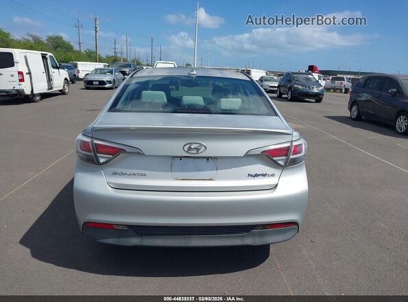 KMHE24L36HA065370 2017 HYUNDAI SONATA HYBRID Серебряный 