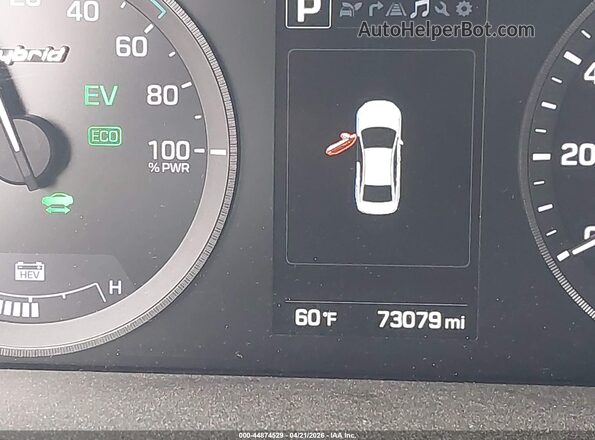 KMHE34L35HA064546 2017 HYUNDAI SONATA HYBRID Черный 