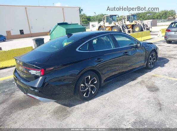 KMHL64JAXSA482107 2025 HYUNDAI SONATA Черный Задняя правая четверть