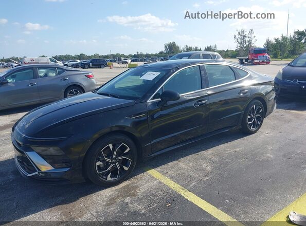 KMHL64JAXSA482107 2025 HYUNDAI SONATA Черный Передняя левая четверть
