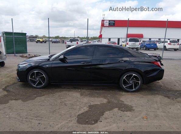 KMHLR4AF6PU609444 2023 HYUNDAI ELANTRA Черный Панорамный вид салона 360°