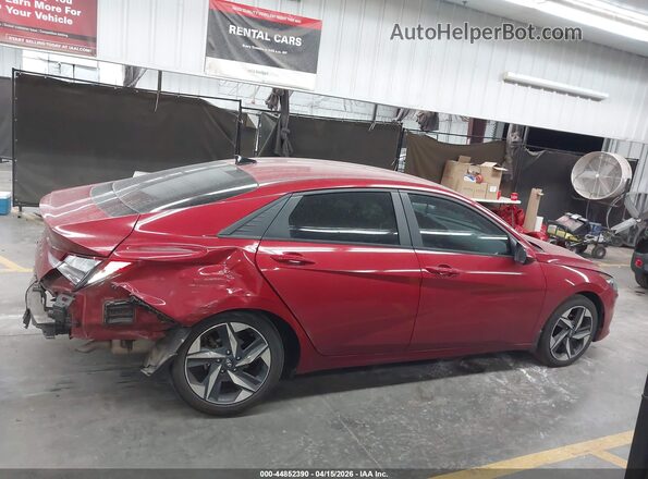 KMHLS4AG6PU489917 2023 HYUNDAI ELANTRA Red Vista interior de 360 grados