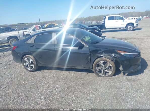 KMHLS4AGXPU629418 2023 HYUNDAI ELANTRA Black Widok wnętrza z tyłu