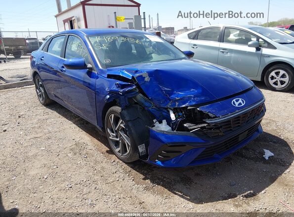 KMHLS4DG1RU698187 2024 HYUNDAI ELANTRA Синий Передняя правая четверть