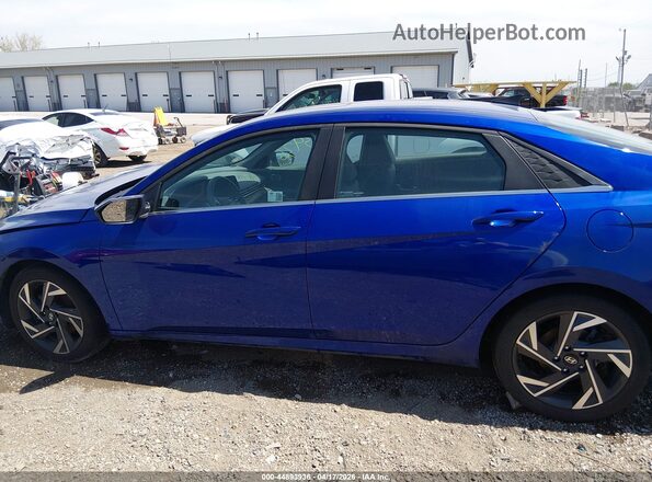 KMHLS4DG1RU698187 2024 HYUNDAI ELANTRA Синий Панорамный вид салона 360°