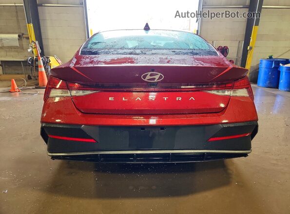 KMHLS4DG7SU017357 2025 HYUNDAI ELANTRA Red უკანა ხედი