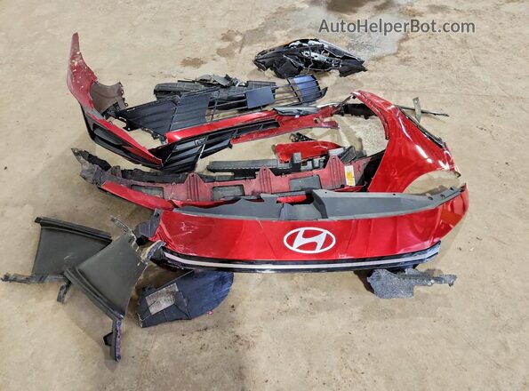 KMHLS4DG7SU017357 2025 HYUNDAI ELANTRA Red ძრავის განყოფილების ხედი