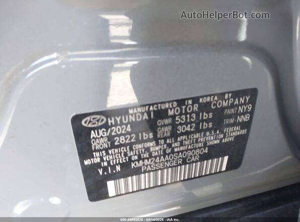 KMHM24AA0SA090804 2025 HYUNDAI IONIQ 6 Gray Engine compartment view