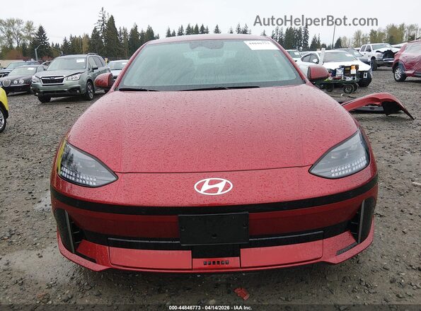 KMHM24AC6SA091456 2025 HYUNDAI IONIQ 6 Red უკანა სალონის ხედი