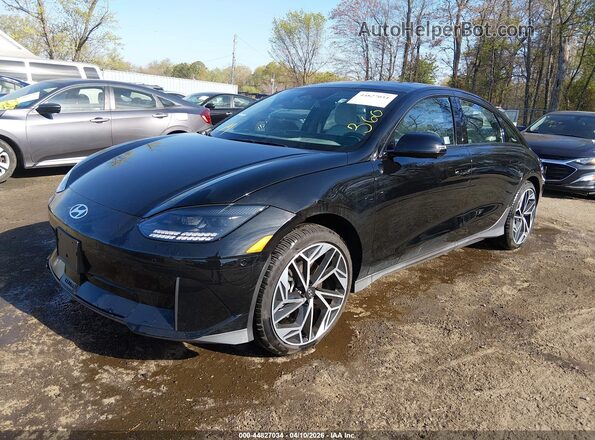 KMHM54AC7SA093241 2025 HYUNDAI IONIQ 6 Black Przód lewy
