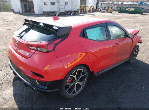 KMHT36AH2KU001606 2019 HYUNDAI VELOSTER Красный Задняя правая четверть