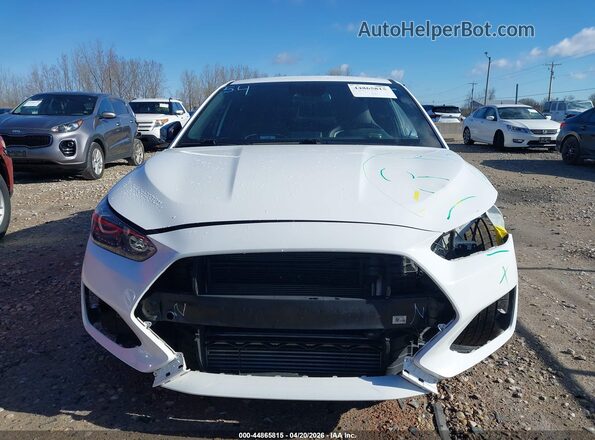 KMHT36AH2MU011670 2021 HYUNDAI VELOSTER N White Widok wnętrza z tyłu