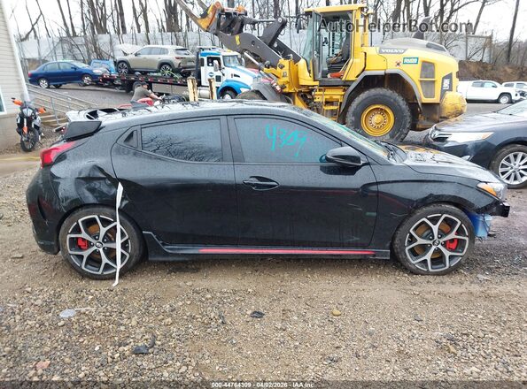 KMHT36AH6LU005272 2020 HYUNDAI VELOSTER N Black უკანა სალონის ხედი