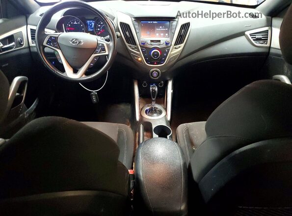 KMHTC6AD1HU322655 2017 HYUNDAI VELOSTER Синий Вид панели приборов